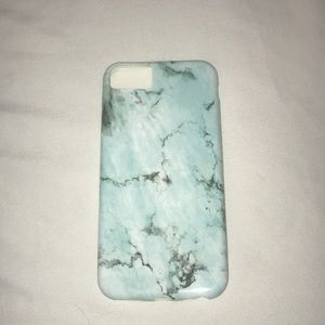 IPHONE 6 blue marble phone case